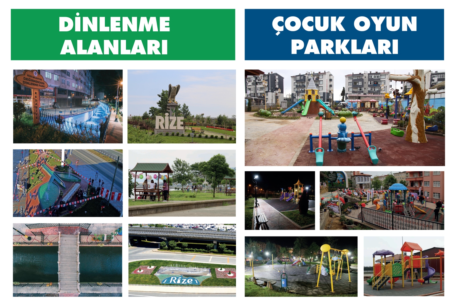 DİNLENME ALANLARI VE ÇOCUK OYUN PARKLARI PROJESİ